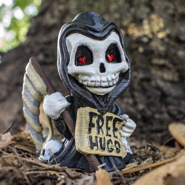 Estatua De La Parca Reaper Ángel de la muerte estatuilla resina estatuas de dibujos animados regalo para Halloween o fiesta