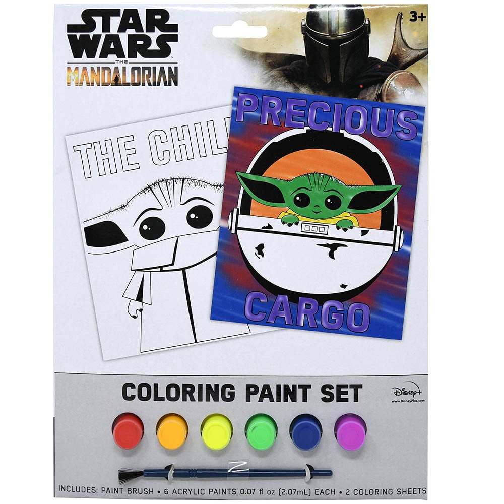 Innovative Designs Star Wars Mandalorian Baby Yoda Paint Your Own Figurines Arts and Crafts Set for Boys and Girls