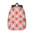thumbnail image 1 of Easygdp Strawberry Mochila Ligera de 15 Pulgadas para Estudiantes, Mochila Cómoda para la Escuela y Viajes, Correas Ajustables, 1 of 6
