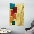 thumbnail image 1 of Red and Brown Tapestry, Colorful Squares Abstract Backdrop with Distressed Grunge Effect Modern Art, Wall Hanging for Bedroom Living Room Dorm Decor, 40W X 60L Inches, Multicolor, by Ambesonne, 1 of 2