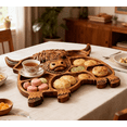 thumbnail image 3 of RjnShan Cute Cow Wooden Charcuterie Boards, Wooden Cow Food Platter – Cow Shaped Serving Board Tray for Cheese Food Display – Farmhouse Rustic Table Centerpiece for Home Kitchen Party, 3 of 14