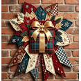 thumbnail image 6 of Christmas Gift Box Quilted Door Decor DIY Set, Fabric Patchwork Craft Kit, Material Pack for Seasonal Entryway & Wall Hanging Home Decoration, 6 of 8