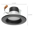 thumbnail image 2 of Satco 4 in 7w LED Downlight Retrofit Black Finish Tunable 120v Dimmable, 2 of 8