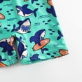 thumbnail image 5 of YunPes Toddler Baby Boy Swimsuit Print Long Sleeve Zip Up Rash Guard Bathing Suit Sun Hat Swimwear Bathing Suit Shorts with Top, 5 of 7