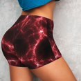 thumbnail image 4 of Balery Red Line Pantalones cortos de entrenamiento estampados para mujer, sin costuras, ajustados, para gimnasio, yoga, correr, deportes, ejercicio activo, fitness.-Medium, 4 of 8