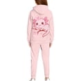 thumbnail image 3 of Uorisanigo Girls Boys Clothes Cute Axolotl Pink Long Sleeve Hooded Pullover Hoodies and Athletic Jogger Sweatpants with Pockets 2pcs Fall Winter Fashion Outfit Set, 3 of 7