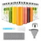 thumbnail image 1 of Botellas de agua de vidrio Zukro 540 ml con tapa de acero inoxidable x12, 1 of 9