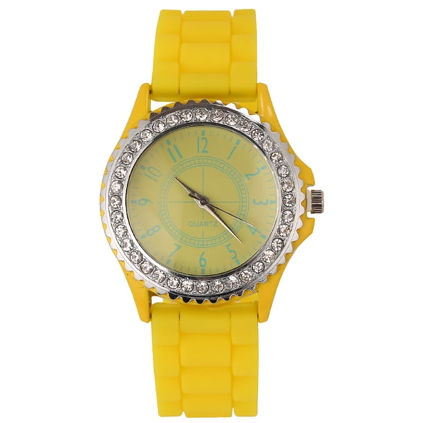 Reloj clásico de cuarzo para mujer, reloj de pulsera de moda femenina con correa de silico Abanopi Mirar
