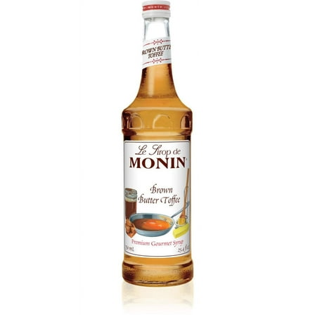 Monin - Brown Butter Toffee Syrup, Rich And Nutty Flavor, Great For Lattes, Iced Coffees, & Milkshakes, Vegan, Non-Gmo, Gluten-Free (750 Ml)