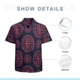 thumbnail image 7 of High Quality Hawaiian Shirts for Men Short Sleeve Aloha Beach Shirt Floral Summer Casual Button Down Shirts Blouses SU8F2B, 7 of 7