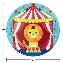 Creative Converting Circus Party Dessert Plates, 8 ct