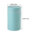 thumbnail image 2 of TABLZONE Portable Thermal Mug Insulated Food Jar Sky-Blue Compact High-efficiency Insulation 1Set, 2 of 8
