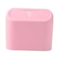thumbnail image 2 of Black Car Trash Can Durable Hanging Waterproof Storage Box Small Car Garbage Can pink, 2 of 9