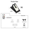 thumbnail image 3 of Clip on Solar Motion Lights Outdoor Waterproof with 800LM, 3 Color Temperature, USB & Remote Control, 2 Pack Solar Light, 3 of 5