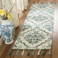 thumbnail image 2 of SAFAVIEH Suzani SZN205A Hand-hooked Ivory /Turquoise Rug, 2 of 8