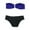 Purple - navyblack, variant on bar III Womens U-Bar 2 Piece Bandeau, Purple, X-Small