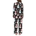 thumbnail image 3 of joogoo Pajamas Set for Women Snowman Snowflake Long Sleeve Pjs Loungewear L, 3 of 7