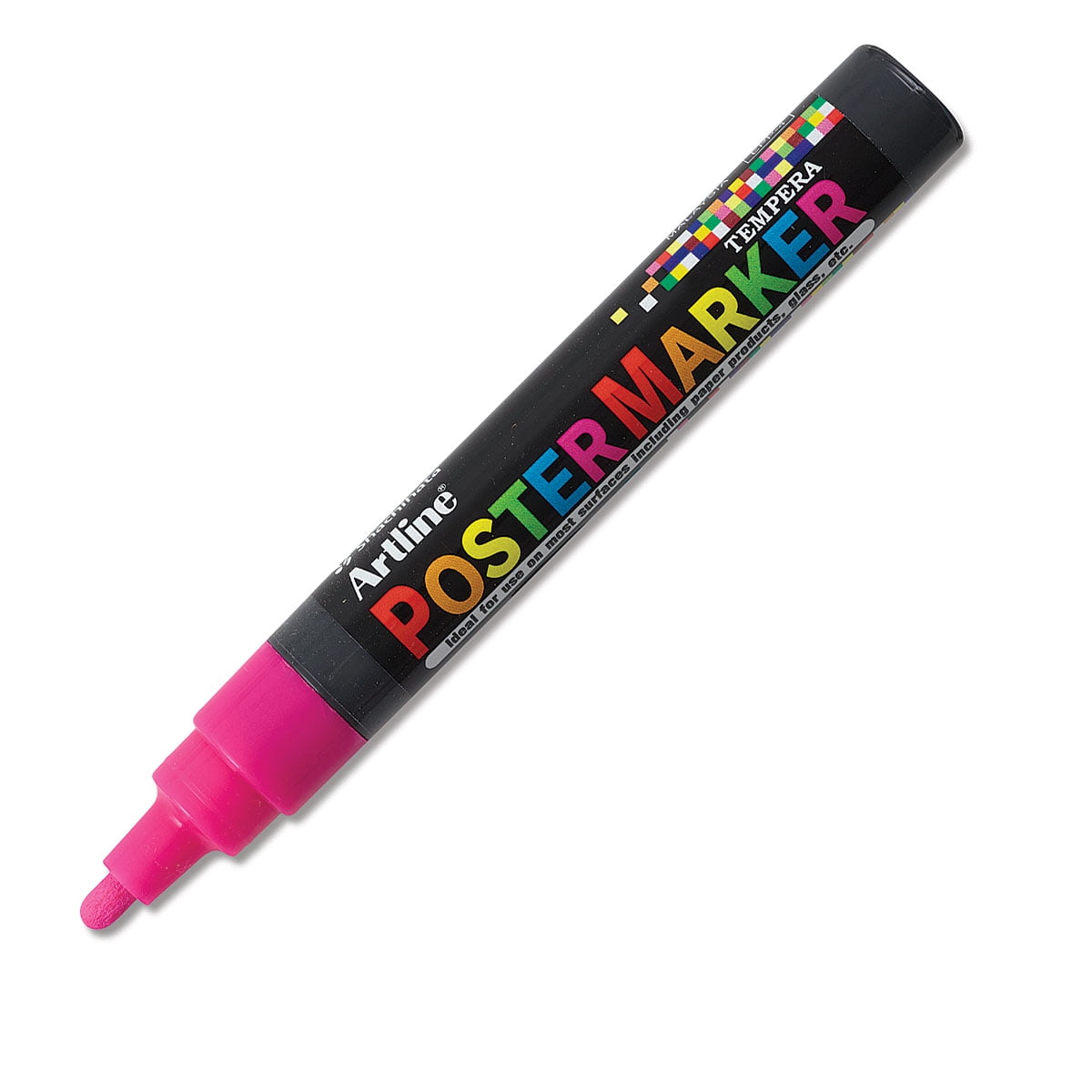 Artline Poster Markers 4 mm Tip, Fluorescent Pink