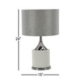 thumbnail image 3 of DecMode 24" Gray Table Lamp with Gray Linen Shade, 3 of 10