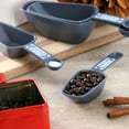 thumbnail image 5 of Oster Bluemarine 4 Piece Dual-Function Plastic Measuring Scoops in Gray, 5 of 5