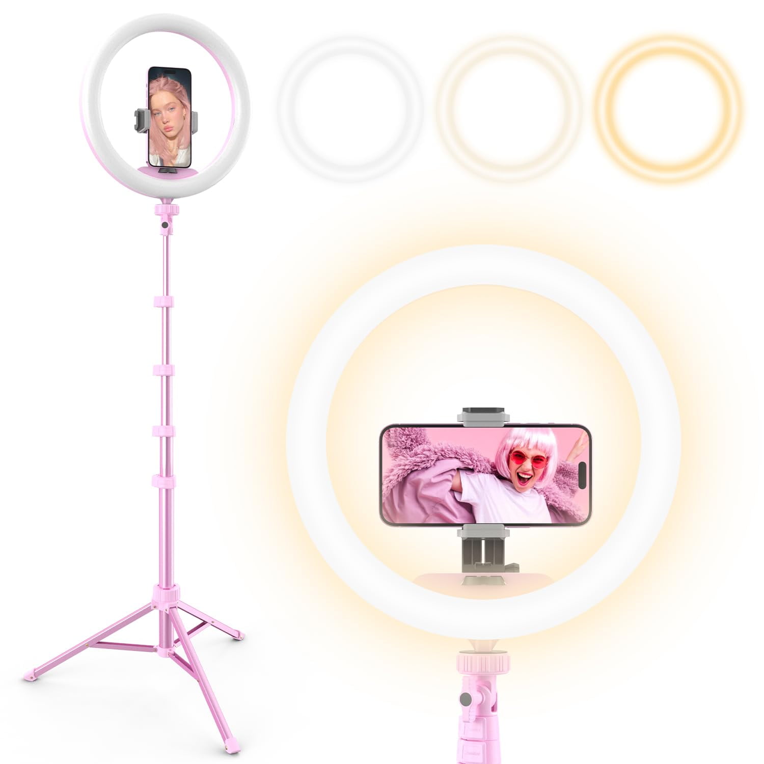 Ubeesize Selfie Ring Light Tripod For Iphone With Light UBeesize