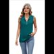 thumbnail image 4 of Camisetas Sin Mangas con Cremallera para Mujer, Verde Oscuro, XXL, 4 of 10