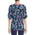thumbnail image 2 of The Pioneer Woman V-Neck Blouse with Dolman Sleeves, Women's, 2 of 6