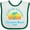 White and Green, variant on Inktastic Summer Enjoy the Sunshine Clearwater Beach Florida in Blue Boys or Girls Baby Bib