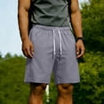 thumbnail image 2 of EOYWHK Mens Hiking Shorts with Pockets Elastic Waist Hiking Shorts Men Soft Lightweight Breathable Comfort Cargo Shorts for Men Gray, Size XL, 2 of 9