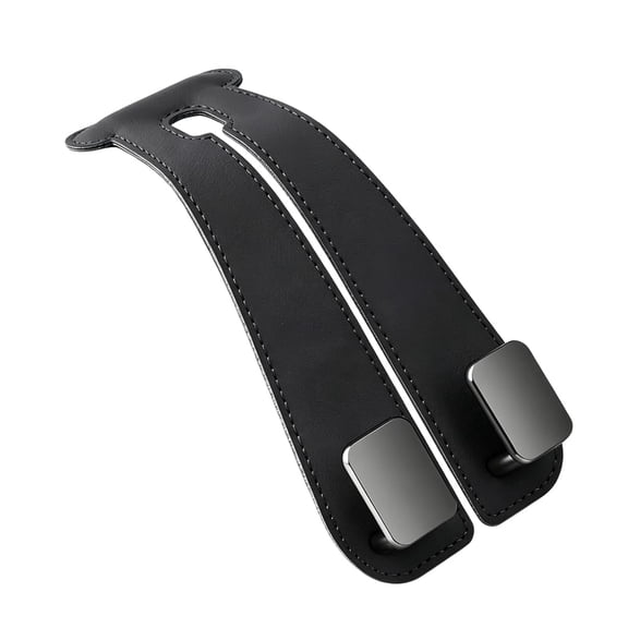 Suede Leather Car Seat Hook, 2026 New Car Seat Purse Hooks for Headrest Drivers, Durable Car Seat Back Hanger Organizer Hook for Bags