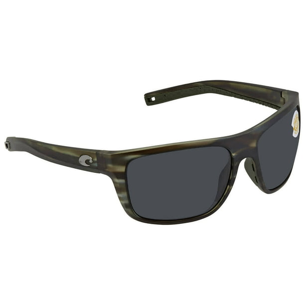 Costa Del Mar Broadbill Gray 580P Polarized Rectangular Sunglasses BRB ...