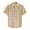 Khaki, variant on Xunlbb Men's Shirts Mens Casual Button Down Shirts Men's Fashionable Casual Corduroy Solid Color Button Turndown Collar Short Sleeved Shirt Gift for Him, XS-3XL