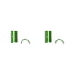 thumbnail image 1 of Greeniant Paquete de 2 adaptadores reductores de vástago de cuña de conversión de manillar de bicicleta espaciador de bicicleta de montaña de Verde 2piezas, 1 of 6