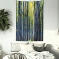 thumbnail image 3 of Fall Decorations Tapestry, Beach Autumn Forest with Thin Deciduous Trees European Wilderness Image , Wall Hanging for Bedroom Living Room Dorm Decor, 60W X 80L Inches, Grey Green, by Ambesonne, 3 of 5