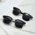 thumbnail image 1 of Gafas de sol clásicas retro con montura media y diseño de uña de arroz, gafas de sol con película de color a la moda, gafas reflectantes, 1 of 5