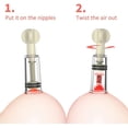 thumbnail image 2 of Succionador de pezones Succionadores de pezones Succionadores de pezones para mujer Conjunto de pareja Extra fuerte Succionadores de clítoris transparentes 2 piezas Sincero Juguete, 2 of 3
