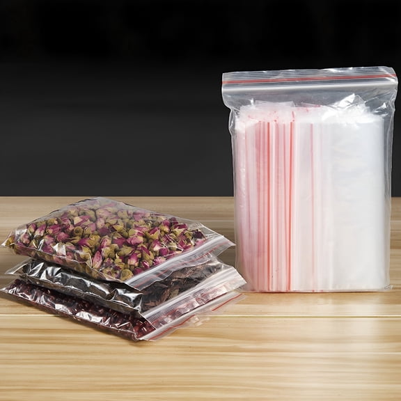 CCOCC 200 Pack Small Ziplock Bags 2.76x3.94 Inch, 8 Mil Thick Clear Plastic Self Sealing Pouches for Jewelry Pills Crafts, Mini Storage Baggies for Shipping Packaging Organization