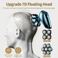 thumbnail image 3 of Nogroa Head Shavers for Bald Men, Magnetic Electric Razor, 7D Rotary Shaver 5 in 1 Grooming Kit, IPX7 Waterproof, Wet/Dry, LED Display, Rechargeable, Cordless, Bright Blue, 3 of 9