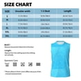 thumbnail image 6 of Easygdp Sky Blue Glitter Men's Breathable Tank Tops Sleeveless Sporty T Shirts for Basketball, Mountaineering, Bodybuilding -3X-Large, 6 of 8