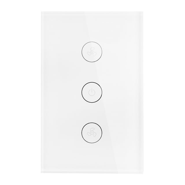 Interruptor de ventilador de techo inteligente WiFi Tuya Interruptor táctil inteligente de EE. UU./AU