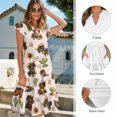 thumbnail image 6 of Uorisanigo Pink Heart Matching Couple Outfits Cactus Sunflower Short Sleeve Shirt for Men Hawaiian Shirts and Women's V-neck Dress A-Line Summer Beach Dresses Size S, 6 of 7