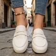 thumbnail image 6 of CHICVOMEY Mules & Clogs for Women Leather Womens Slip on Shoes Comfortable Casual Mules Shoes for Indoor Outdoor Business, 6 of 9