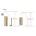 thumbnail image 5 of Safavieh Lyra Adjustable Modern Arc Floor Lamp, Chrome/Black, 5 of 7