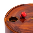 thumbnail image 4 of 2-Pack 10 in.Dark Wood Plastic Self-watering Planter Pot, 4 of 7