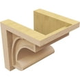 thumbnail image 5 of 8"W x 8"D x 8"H Wide Alma Rough Cedar Woodgrain TimberThane Corbel, Primed Tan, 5 of 6