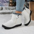 thumbnail image 6 of Insulated Winter Boots for Women with - Outdoor Footwear Zipper Closure Low Heel Cold Weather Trekking Shoes, 6 of 9