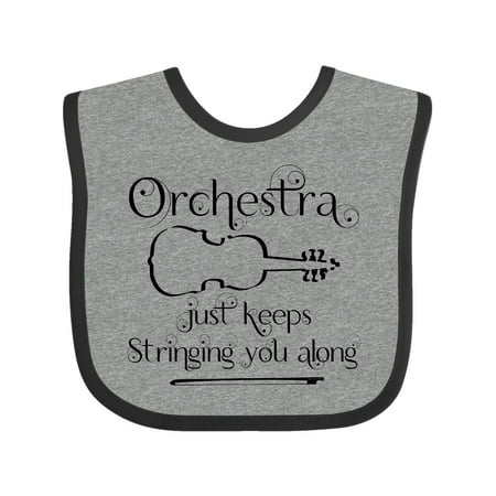 

Inktastic Orchestra String Along Gift Baby Boy or Baby Girl Bib