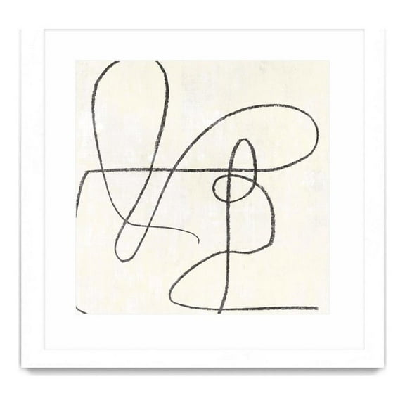 Giant Art 36x36 Juxtaposing Matted and Framed in White