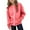 Watermelon Red, variant on zbxnLI Teen Boys Girls Zip up Sweatshirt with Pockets Solid Color Lightweight Casual Fall Jackets