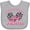 AC-Heather Grey, variant on Inktastic Mommy's Racing Princess Pink Race Car Boys or Girls Baby Bib
